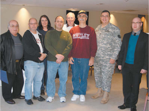 Photos by Karen Zautyk Col. Richard Gonzales welcomes Nutley contingent to West Pointblood drive.