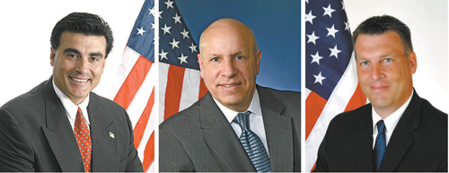 Photos courtesy Al GranellNorth Arlington Dems (from l.): Councilman Al Granell, Councilman Tom Zammatore and Freeholder Steve Tanelli.