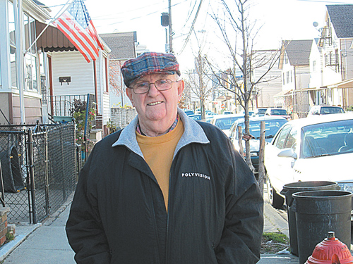 Photo by Ron LeirEast Newark resident Jim Lynch urged action on pigeons.
