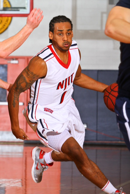 Photo courtesy Larry Levante of NJIT Athletics Senior guard Chris Flores is the NJIT leading scorer this season, averaging 15.5 points per game.