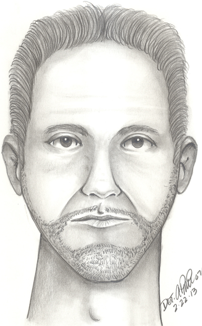 Photo courtesy Lyndhurst Police Dept. Police composite of suspected shooter.