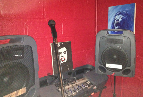 The fully equipped and never-lacking-in-atmosphere entertainment lounge