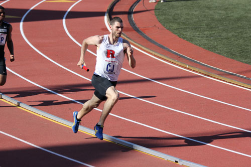 Photo courtesy of Rutgers-Newark sports information Kearny native Chris Happel has been tearing up the track for the Rutgers- Newark track team.
