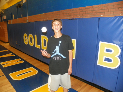 Photo by Jim Hague Soon-to-be Lyndhurst High School junior Nolan Kelly has taken on a tough challenge, living with Tourette syndrome and being able to pitch varsity baseball with the illness.