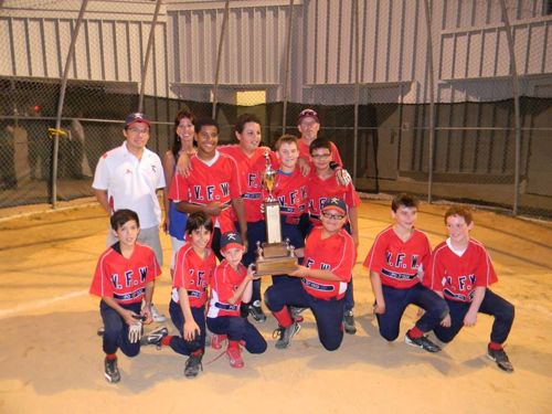 Photo courtesy of Sui Wa Lau Kearny VFW Post 1302 is the 2013 Kearny Little League Champions. Front row, from l. are Brandan Lau, Antonio Mastropole, Adam Michaels, Andrew Mauricio, Matthew Sammarone and Michael Carey. Second row, from l. are Rodriguez Hendriques, Gabe Mustafa, Jack Michaels and Enrique Dajer. Back row, from l. are Coaches Sui Wa Lau and Donna Mahler and Manager Andy Michaels. Not pictured are Liam Flanagan and Aaron Mantilla.