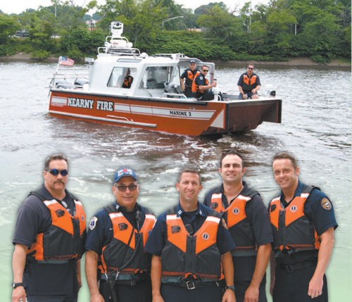 Photos by Karen Zautyk From left: Capt. Dennis Hyde, Capt. Mike Livolsi, Capt. Joseph Mastandrea and Firefighters Dave Auerbach and Jed Schappert