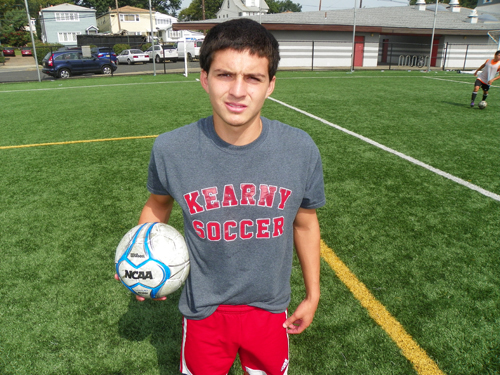 Photo by Jim Hague Kearny is fortunate to have forward Andres Pesantez back for his senior year. Pesantez had 17 goals last season, but was slowed by an injury.