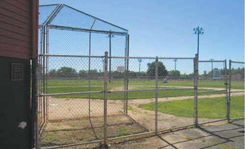 Photos by Ron Leir Two Little League fields and a soccer field sit idle after testing revealed pollutants.