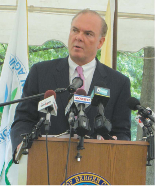 Photo by Ron Leir DEP Commissioner Bob Martin insisted that the state is committed to getting the river clean.