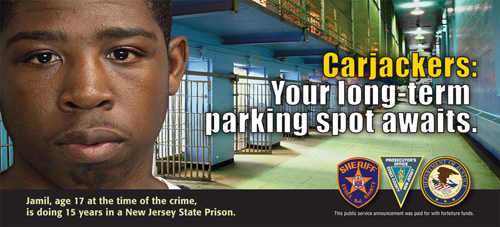 Photo courtesy of ECPO One of the billboards to be posted in Essex County. That’s a real kid who is serving a real sentence.