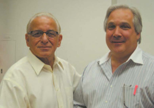 Observer file photo Once allies, now foes: Mayor Robert Giangeruso (l.) and former Mayor Richard DiLascio.