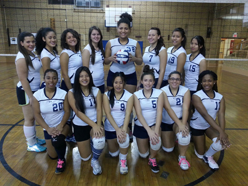 Photo courtesy John Spina The Belleville girls’ volleyball team owns an impressive 19-2 record, a vast improvement from just two seasons ago, when they won just three times. Back row, from l., are Jenna Lombardi, Fiorelys Perez, Breana Nieves, Kayla Sica, Shatia Silas, Chloe Mecka, Abigail Ocaya and Gabriella Tabago. Front row, from l., are Dashel Arizmendi, Andrea Nugent, Kirsten De La Cruz, Kristan Lombardi, Barbara Jacangelo and Ariana Douglass.