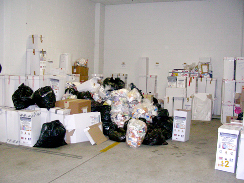 Photo courtesy operationtakeback.com Just a few of the bags and boxes full of meds turned over to DEA from various jurisdictions during last collection.