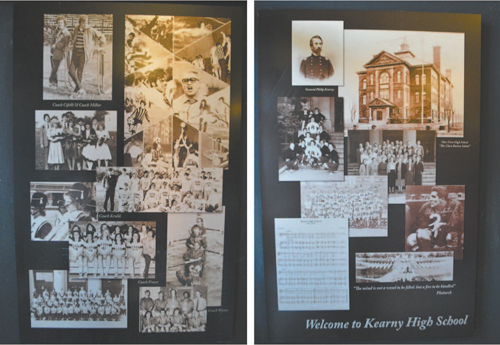 Photo courtesy Jack Grimm Perspectives on student activities and famous alums through the years are represented in photo montage.