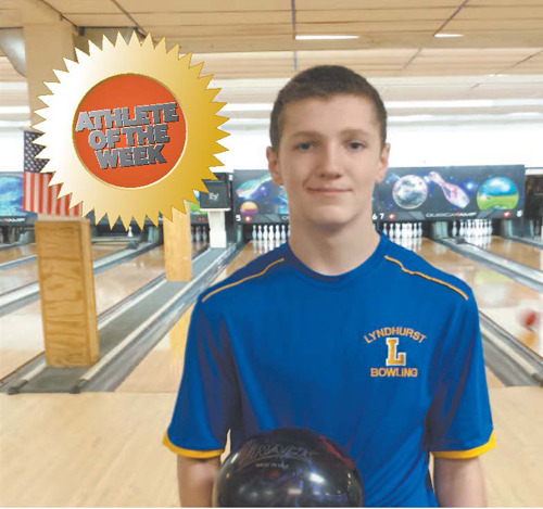 Photo courtesy Rich Donohue Lyndhurst High School freshman bowler Ryan Donohue.