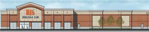 Photo courtesy DVL Holdings LLC An architect’s perspective of the proposed BJ’s Wholesale Club in Kearny.