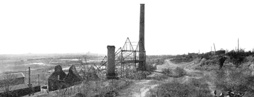 Photo courtesy New Jersey State Geologist After the company failed in 1903, the Schuyler complex became derelict. This is how it looked by the 1940s.