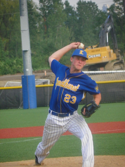 Photo by Jim Hague Senior right-hander Max Hart won eight games as Lyndhurst was one of the biggest surprise stories of 2013, winning the NJSIAA North Jersey Section 2, Group II state sectional championship, earning the No. 2 spot among The Observer’s Top 10 Sports Stories of 2013.