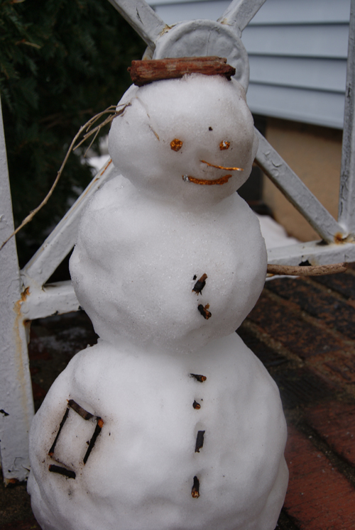 Created by Sabrina Walker The official Observer snowman