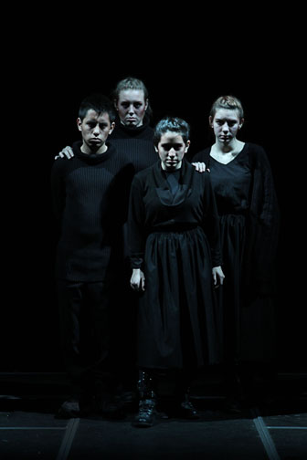 Photo courtesy Matt Boryszewski Cast members, from l., Jose Bello, Breann Mobus, Valeria Galliani and Hailey Naranjo.