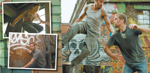 Stills from the film “Brick Mansions”