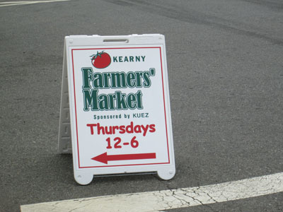 Photos by Ron Leir Some of the organic vegetables available, from Alstede Farms, at the Kearny Farmers’ Market, which opened its season last Thursday.
