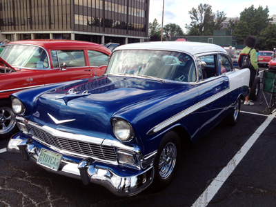 Photo courtesy Whiskey Cafe A few of the many cars you’ll find at Whiskey Café Saturday nights between 5 and 10 p.m. as part of the American Cruisers weekly car cruise.