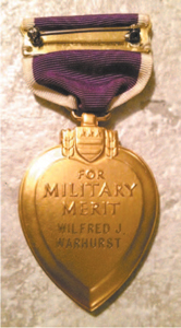 Wilfred Warhurst Purple Heart