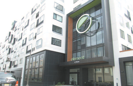 The new Element Harrison hotel opened.