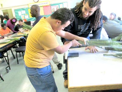 Photos by Ron Leir Depending on their needs, Pathways’ clients are exposed to a variety of life skills, job training opportunities and actual work assignments. Many develop computer skills; others perform sub-contracting work.